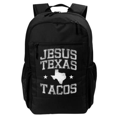 Jesus Texas Tacos Flag State Us Vintage Longhorn Texas Retro Backpack