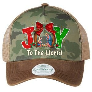 Joy To The World Christmas Jesus Christian Nativity Scene Legacy Tie Dye Trucker Hat