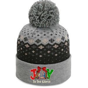 Joy To The World Christmas Jesus Christian Nativity Scene The Baniff Cuffed Pom Beanie