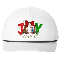 Joy To The World Christmas Jesus Christian Nativity Scene Snapback Five-Panel Rope Hat