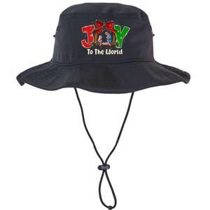 Joy To The World Christmas Jesus Christian Nativity Scene Legacy Cool Fit Booney Bucket Hat