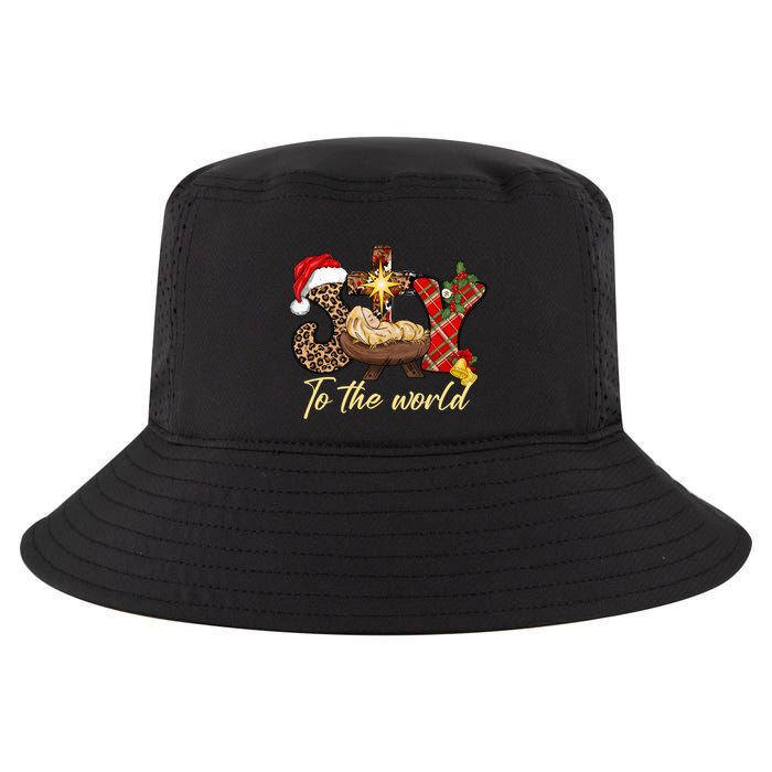 Joy To The World Christmas Jesus Christian Nativity Scene Cool Comfort Performance Bucket Hat