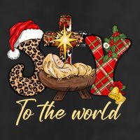 Joy To The World Christmas Jesus Christian Nativity Scene Cool Comfort Performance Bucket Hat