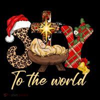 Joy To The World Christmas Jesus Christian Nativity Scene Impact Tech Backpack