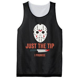 Just The Tip I Promise Funny Halloween Costume Mesh Reversible Basketball Jersey Tank