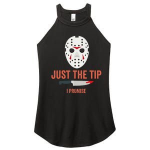 Just The Tip I Promise Funny Halloween Costume Women’s Perfect Tri Rocker Tank