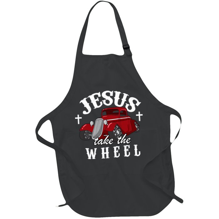 Jesus Take The Wheel Classic Vintage Car Apron
