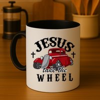Jesus Take The Wheel Classic Vintage Car Mug