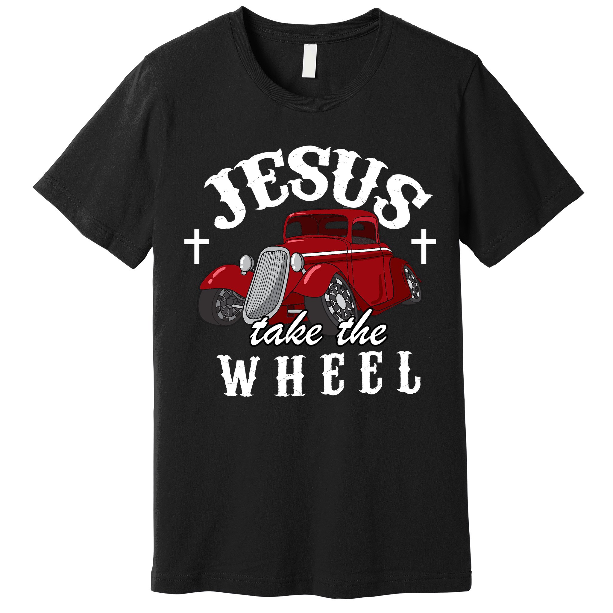 Jesus Take The Wheel Classic Vintage Car Premium T-Shirt