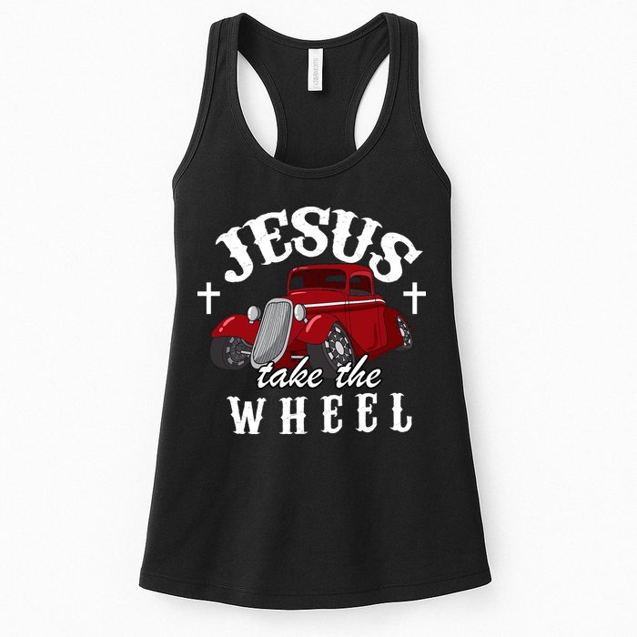 Jesus Take The Wheel Classic Vintage Car Womens Tank Top