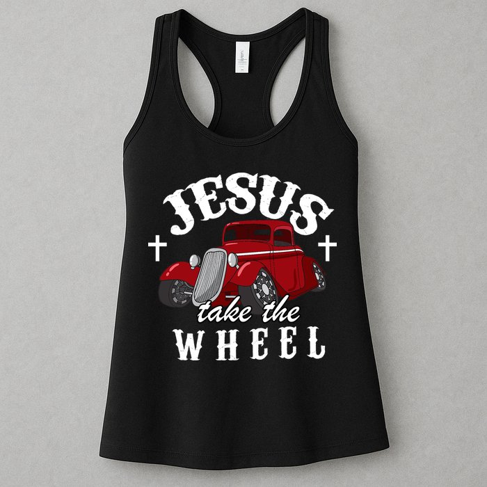 Jesus Take The Wheel Classic Vintage Car Womens Tank Top