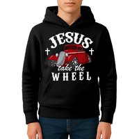 Jesus Take The Wheel Classic Vintage Car Kids Hoodie