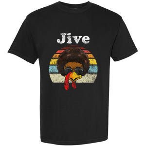 Jive Thanksgiving Turkey Day Funny Face Garment-Dyed Heavyweight T-Shirt