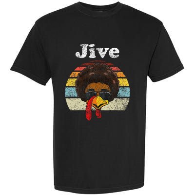 Jive Thanksgiving Turkey Day Funny Face Garment-Dyed Heavyweight T-Shirt