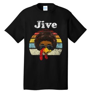 Jive Thanksgiving Turkey Day Funny Face Tall T-Shirt