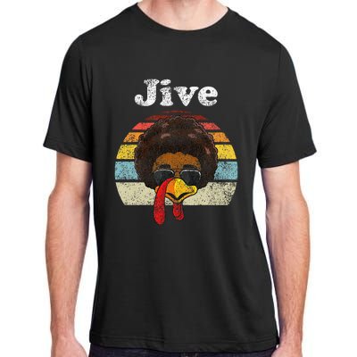 Jive Thanksgiving Turkey Day Funny Face Adult ChromaSoft Performance T-Shirt