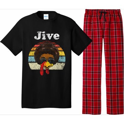 Jive Thanksgiving Turkey Day Funny Face Pajama Set