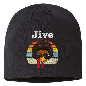 Jive Thanksgiving Turkey Day Funny Face Sustainable Beanie