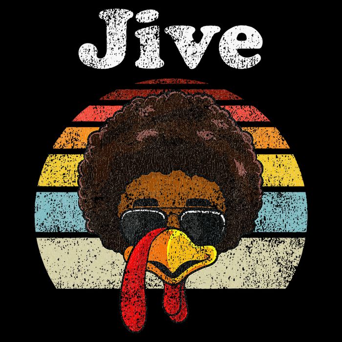 Jive Thanksgiving Turkey Day Funny Face Youth Performance Sprint T-Shirt