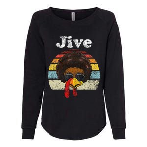 Jive Thanksgiving Turkey Day Funny Face Womens California Wash Sweatshirt