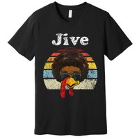 Jive Thanksgiving Turkey Day Funny Face Premium T-Shirt