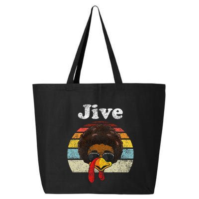 Jive Thanksgiving Turkey Day Funny Face 25L Jumbo Tote