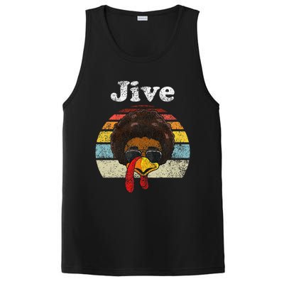 Jive Thanksgiving Turkey Day Funny Face PosiCharge Competitor Tank