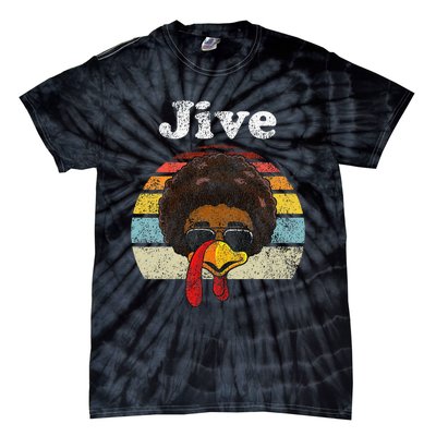 Jive Thanksgiving Turkey Day Funny Face Tie-Dye T-Shirt