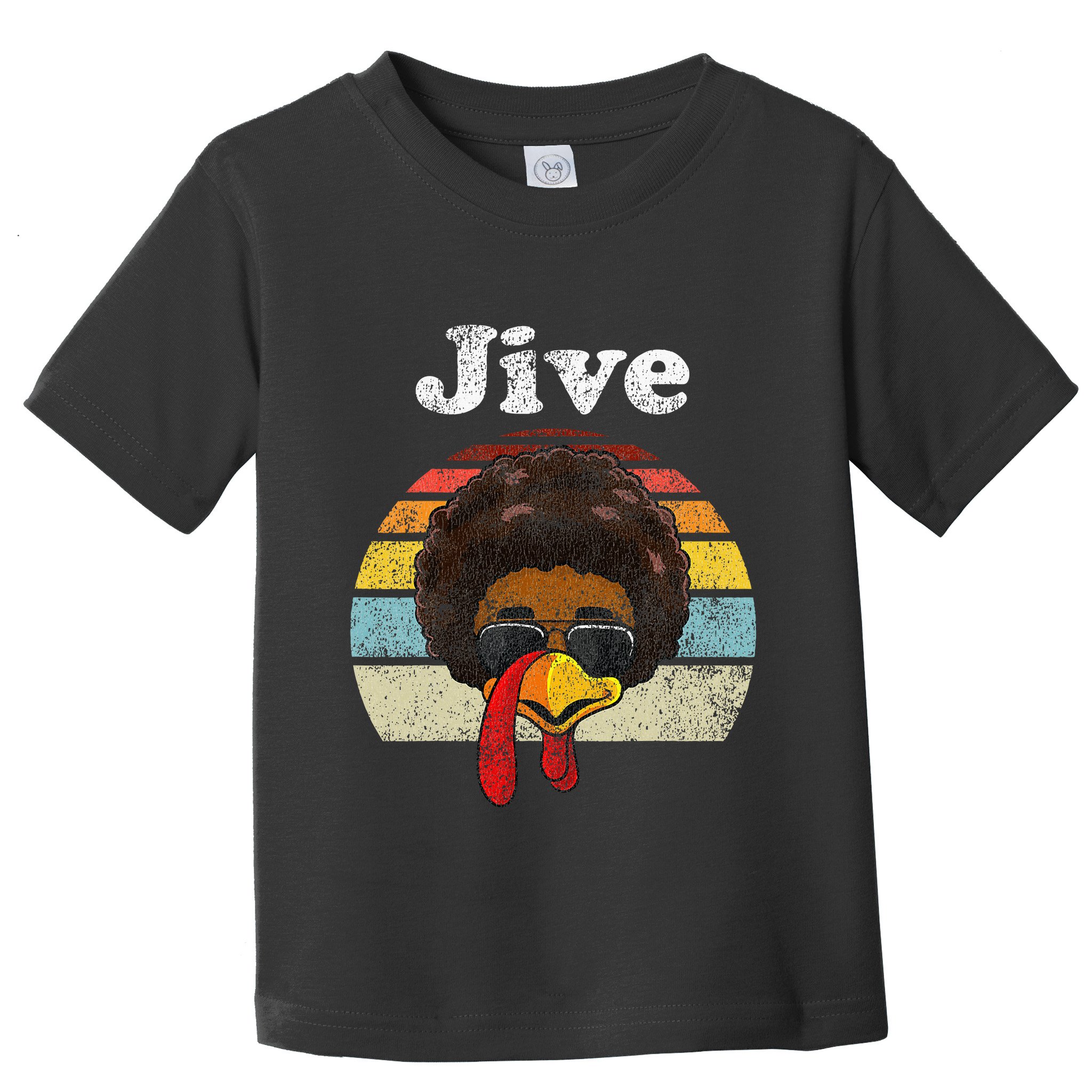 Jive Thanksgiving Turkey Day Funny Face Toddler T-Shirt