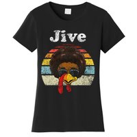 Jive Thanksgiving Turkey Day Funny Face Women's T-Shirt