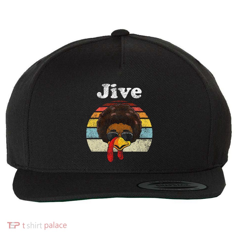 Jive Thanksgiving Turkey Day Funny Face Wool Snapback Cap