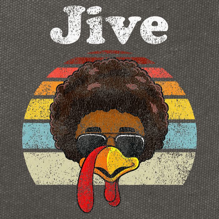 Jive Thanksgiving Turkey Day Funny Face Cotton Canvas Backpack