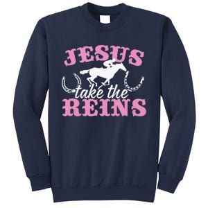 Jesus Take The Reins Christian Sweatshirt