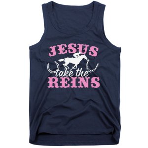 Jesus Take The Reins Christian Tank Top