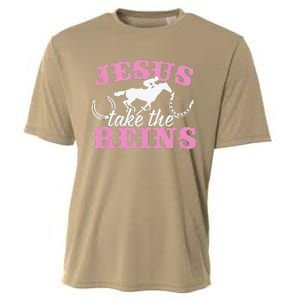 Jesus Take The Reins Christian Cooling Performance Crew T-Shirt