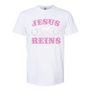 Jesus Take The Reins Christian Softstyle CVC T-Shirt