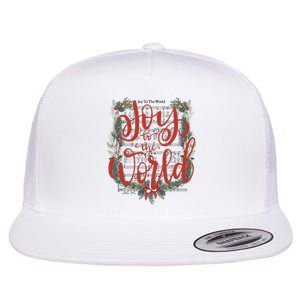 Joy To The World Christian Christmas Jesus Birth Music Xmas Flat Bill Trucker Hat