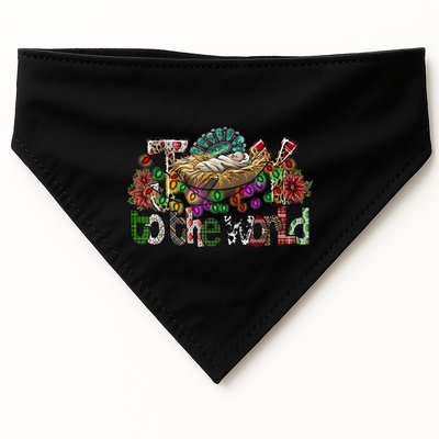Joy To The World Christian Christmas Jesus Xmas Holiday Cool Gift USA-Made Doggie Bandana