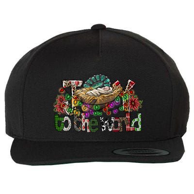 Joy To The World Christian Christmas Jesus Xmas Holiday Cool Gift Wool Snapback Cap