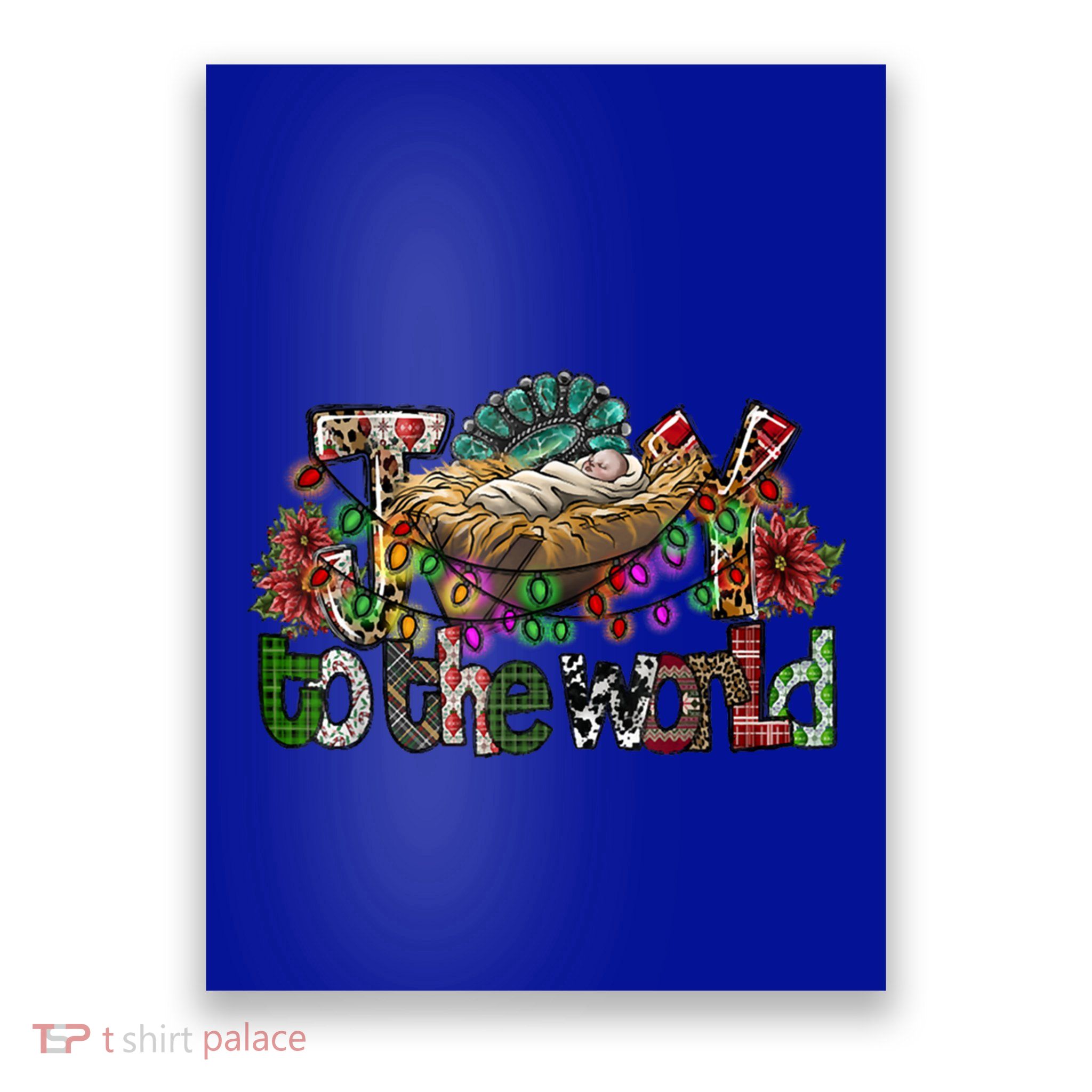 Joy To The World Christian Christmas Jesus Xmas Holiday Cool Gift Poster