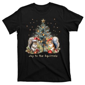 Joy To The Squirrels Christmas Tree Squirrel Lover Pajama T-Shirt