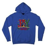 Joy To The World Christmas Christian Nativity Scene Gift Tall Hoodie