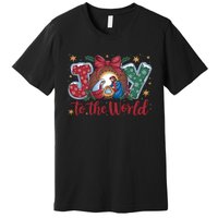 Joy To The World Christmas Xmas Holiday Christian Jesus Premium T-Shirt