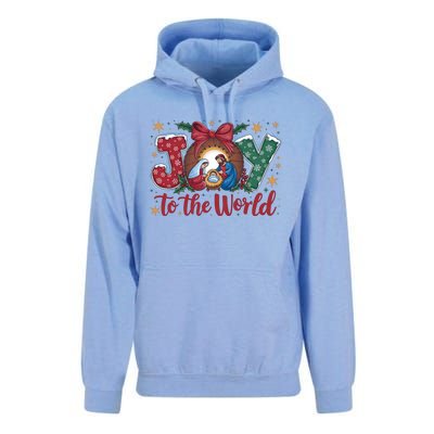 Joy To The World Christmas Xmas Holiday Christian Jesus Unisex Surf Hoodie