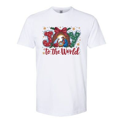 Joy To The World Christmas Xmas Holiday Christian Jesus Softstyle CVC T-Shirt