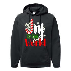 Joy To The World Christmas Festive Performance Fleece Hoodie