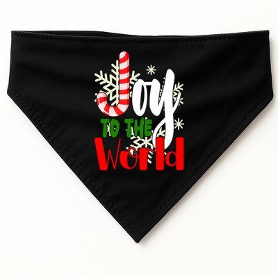 Joy To The World Christmas Festive USA-Made Doggie Bandana
