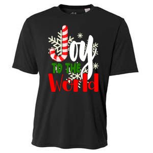 Joy To The World Christmas Festive Cooling Performance Crew T-Shirt