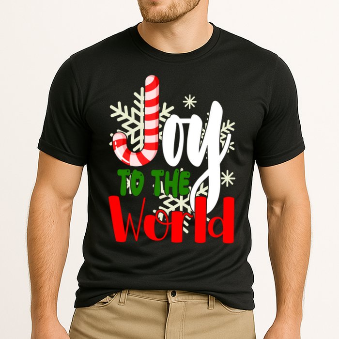 Joy To The World Christmas Festive Cooling Performance Crew T-Shirt