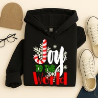 Joy To The World Christmas Festive Hoodie